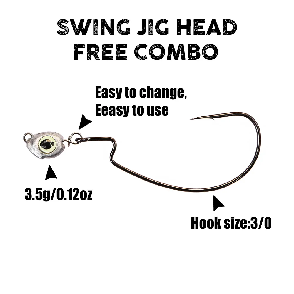 B&U Swing Jig head cheburashka - Fishing Lure Accessories avaliação e preço